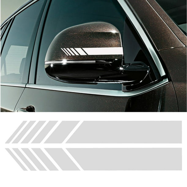 2pcs Car Rearview Mirror Sticker Vinyl Stripe Decal Emblem KK For Mercedes-Benz